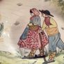 Large Handpainted decorative plate (35cm) Image 2