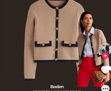 Boden Holly Knitted Jacket Size 14