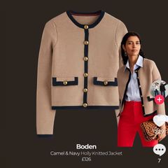 Boden Holly Knitted Jacket Size 14