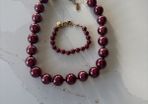 Pilgrim Burgundy Pearl Matching Set