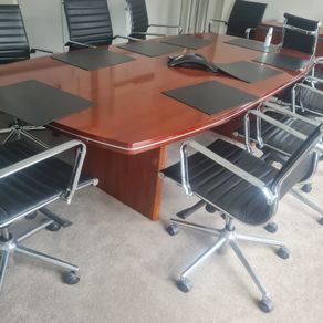executive boardroom table with 8