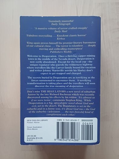 Desperation by Stephen King (Horror Vintage Paperback 1997)