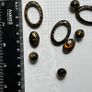 Beads black with gold Image 2