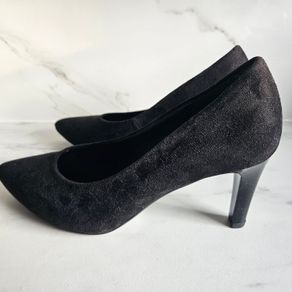 Gabor Prue Heel Shoes 31.380 suede leather insole black RRP 70 euro size UK 5.5  EU 38.5 new & boxed