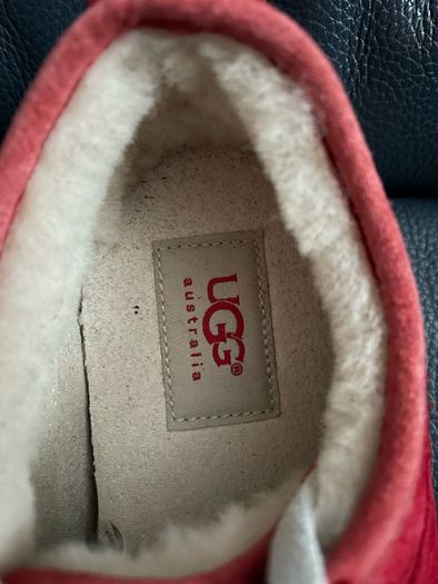 UGG sneakers red women's shoes size 39.5