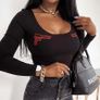 U Neck Bodysuit Image 2