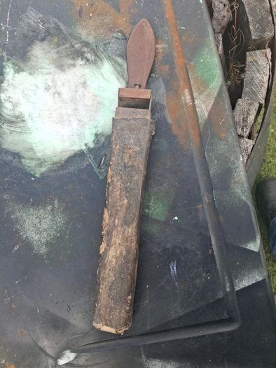Antique razor strop and hone