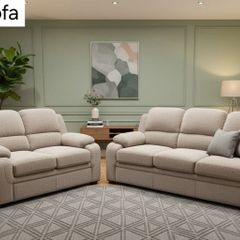 New 3+2 Tara Fabric Sofa Set