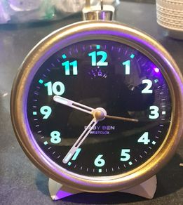 Westclox Baby Ben rare cream and gold alarm clock