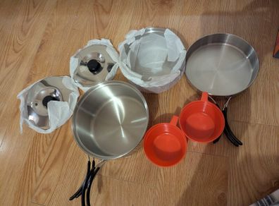 Regatta Compact Steel Camping Cook Set - Brand New & Unused