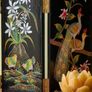 Antique oriental folding screen Image 3