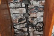 Vine Scroll Hanging Wrought Iron Wine Rack