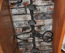 Vine Scroll Hanging Wrought Iron Wine Rack
