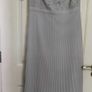 OASIS SILVER GREY LACE BARDOT TOP MAXI A formal dress and great for a bridesmaid or party Size UK18 Image 3