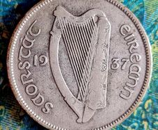 Ireland 1937 Silver Florin Scarce Key Date Low Mintage coin