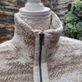 old navy cream Beige full zip borg fleece Xs S Image 2