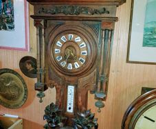 Antique Weather Station Wall Clock ,Barometer And Thermometer