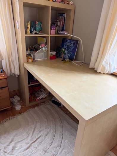 Desk with Shelving unit