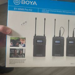 Brand New Boya UHF Dual Channel Wireless Microphone System