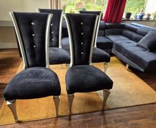 Black Velvet Dining Chairs