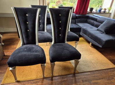 Black Velvet Dining Chairs