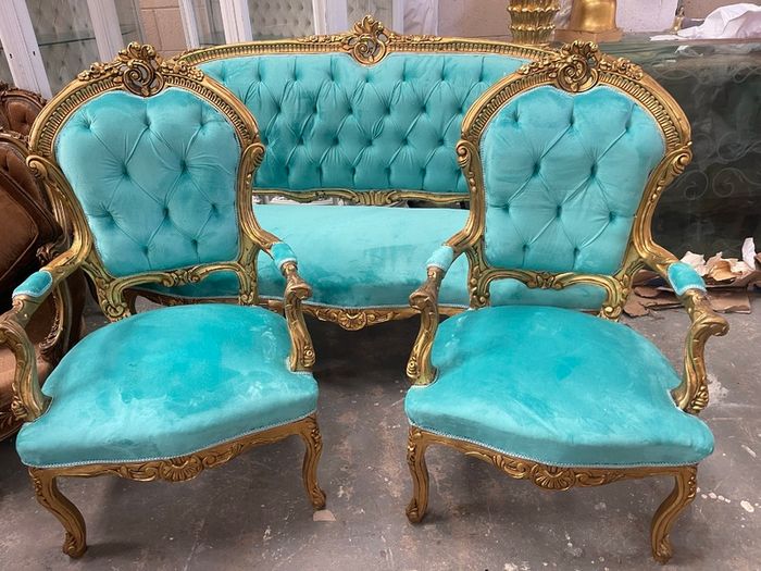 New gold and new material salon set 5 pieces