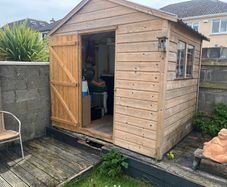 Garden Shed 8ft wide 6ft long. Needs to be dismantled and taken away.