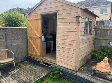Garden Shed 8ft wide 6ft long. Needs to be dismantled and taken away.