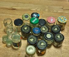 jam jars, free to a good home