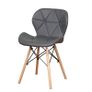 _A set of 4 Medieval Dining Chairs Set, High-Quality PU Chairs with Metal Feet for Kitchen Dining Room (White/Grey/Black/Brown) Image 4