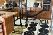 Heavy Gym Power Squat Rack Set, Bench, Bar / Weight Holders, Bars, Weights + More!!!