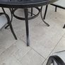 Cast Aluminiun garden table, 5 chairs & parasol Image 6