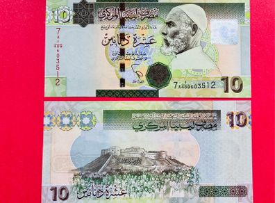 Libya  10  Dinars  2012  Pick  78   ( Uncirculated )