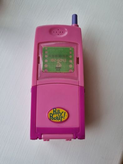 1998 vintage collection Polly Pocket mobile phone, Bluebird