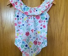 Girl's Floral Print Swimsuit 2/3 yr