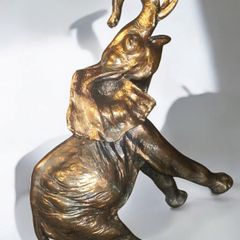 Large and heavy elephant statue