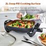 Cerasure and Copper Electric Skillet. Image 5