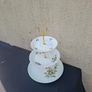 By post only homemade china rose cake stand Image 4