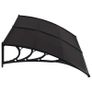 Door Canopy Black 240x100 cm PC Image 2