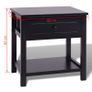 Bedside Cabinets 2 pcs Wood Black Image 6
