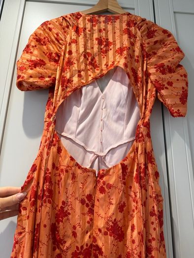 ASOS Wedding guest dress orange. UK 8/ EU 36
