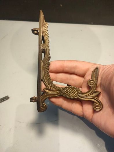 Art Nouveau Metal Alloy Picture frame stand