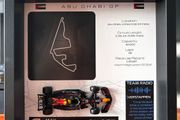 Handmade Formula 1 display frames made with a 1:43 scale F1 car model and the track layout