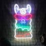 Neon Light LED Neon Sign Christmas Wall Lights for Bedroom Decoration Lounge Office Wedding Bar Valentine's Day Party Operated by USB Alpaca Night Lights 15.7x8.7 inch (FREE POSTAGE) Image 3