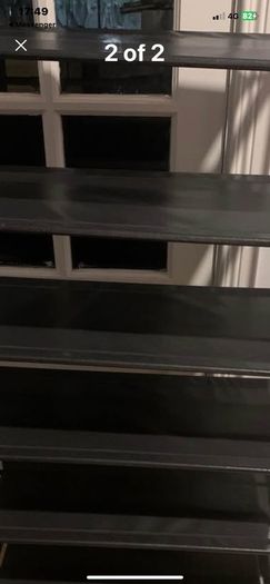shoe rack ( no price below, 6 shelves)
