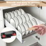 Brand New Extendable Plate Organiser Drawer Telescopic with Drip Tray 42x26x12cm. Image 2