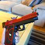 Deadpool Inspired Decorative Pistols Replica / 3D Printed Collectible with Display Stand Image 7