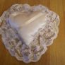 Wedding Pillow Heart shape white Image 3