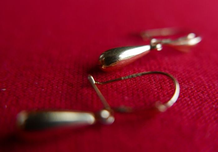 Vintage 9ct Gold 375 Drop Earrings 0,56g