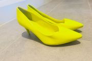Metro Women's Lime Green Stiletto Pumps